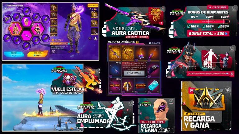 cuales son los eventos especiales de este mes en free fire