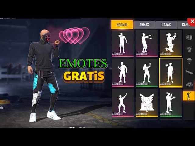 cual es la manera de conseguir emotes para free fire facilmente